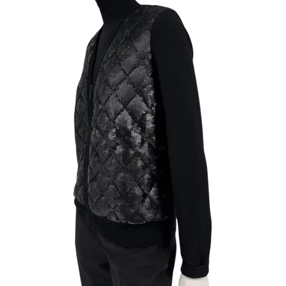 CHANEL black sequin
